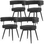 Ml-Design Esszimmerst&uuml;hle, Dunkelgrau, Metall, 63x75x55 cm, Esszimmer, St&uuml;hle,