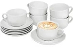 S&auml;nger Kaffeetassen, Wei&szlig;, Keramik, 12-teilig, 45x13x23 cm, kratzfest, Kaffee...