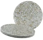 Creatable Pizzatellerset Stone Collection Siena, Wei&szlig;, Beige, Keramik,...