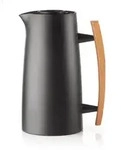 Guzzini Isolierkanne Icons, Schwarz, Holz, Kunststoff, Glas, 1 L, 13x25x18.3 cm,