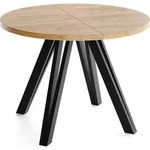 WFL Group Esstisch, Eiche Wotan, Holz, Echtholz, 8-Sitzer, Rund,Rund,...