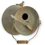 DanDiBo Vogelhaus, Grau, Metall, 22x26x19 cm, Gartenzubeh&ouml;r, Gartenpflege,