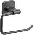 Wenko Toilettenpapierhalter Porto Matt, Schwarz, Metall, 14x6.5x10 cm,...