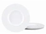 Creatable Gourmetteller Show Time Hammer Weiss, Wei&szlig;, Keramik, 4-teilig, rund,...
