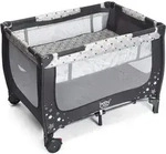 Costway Babybett, Grau, Textil, Babym&ouml;bel, Babybetten, Gitterbett