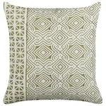 Beliani Dekokissen, Hellgr&uuml;n, Textil, 45x45 cm, Wohntextilien, Kissen,...