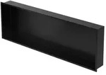 LuxeBath Duschnische, Schwarz, Metall, Rechteckig, 90x30x10 cm, Badezimmer, Baden &