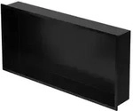 LuxeBath Duschnische, Schwarz, Metall, Rechteckig, 60x30x10 cm, Badezimmer, Baden &