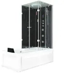 AcquaVapore by Sandra Jentho Whirlpool, Schwarz, Glas, Kunststoff, Metall,