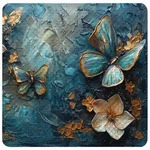 Sanilo Badematte, Blau, Kunststoff, Quadratisch, 53x53 cm, Badtextilien,...