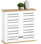 SoBuy H&auml;ngeschrank, Wei&szlig;, Holzwerkstoff, 60x56x19 cm, Badezimmer,