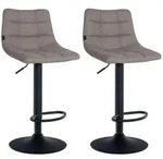 CLP Barhocker, Grau, Metall, 43x87x46.5 cm, Esszimmer, Barm&ouml;bel, Barhocker