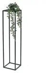 DanDiBo Blumenhocker, Schwarz, Metall, 24x100x24 cm, Wohnzimmer, Wohnzimmertische,