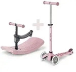 Micro Mobility Kinderscooter Mini Rock u0026 Go, Hellrosa, Metall, Kunststoff,