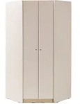 Beautysofa Eckschrank, Beige, Holzwerkstoff, 8 F&auml;cher, 95x195x95 cm,...