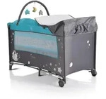 Moni Reisebett, Grau, Kunststoff, 60x120 cm, Babym&ouml;bel, Babybetten, Reisebetten