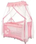 Lorelli Reisebett, Rosa, Textil, 60x120 cm, Babym&ouml;bel, Babybetten, Reisebetten