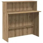 vidaXL Empfangstheke, Eiche Artisan, Holz, Strukturbuche, Rechteckig,Rechteckig,