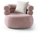 Beautysofa Sessel, Rosa, Textil, 95x75x95 cm, Wohnzimmer, Sessel, Polstersessel