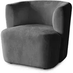 Beautysofa Sessel, Dunkelgrau, Kunststoff, 1-Sitzer, 75x68x72 cm, Wohnzimmer,...