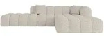 Ecksofa, Beige, Kunststoff, 6-Sitzer, 289x176 cm, Wohnzimmer, Sofas & Couches,