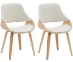 CLP Esszimmerstuhl, Creme, Eukalyptusholz, Holz, 52x86x54 cm, Esszimmer,...