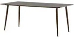 Livetastic Esstisch, Braun, Metall, Holzwerkstoff, furniert, rechteckig, zylindrisch,