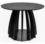 Selsey Esstisch, Schwarz, Holzwerkstoff, 4-Sitzer, Rund,Rund, 100x74.5x100 cm,