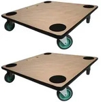 Proregal Transportroller, Braun, Holzwerkstoff, 50x11.5x50 cm, Freizeit, Heimwerken,