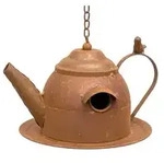 DanDiBo Vogelhaus, Braun, Metall, 26x52x18 cm, Gartenzubeh&ouml;r, Gartenpflege,