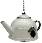 DanDiBo Vogelhaus, Wei&szlig;, Metall, 34x70x21 cm, Gartenzubeh&ouml;r, Gartenpflege,