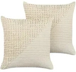 Beliani Dekokissen, Creme, Textil, 45x45 cm, Wohntextilien, Kissen, Dekokissen