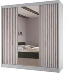 Beautysofa Schwebet&uuml;renschrank, Wei&szlig;, Holzwerkstoff, 9 F&auml;cher, 4 Schubladen,