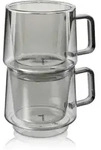 Gefu Teeglas Calora, Grau, Glas, 200 ml, 8.9x8.2x12.2 cm, Kaffee & Tee, Tassen,