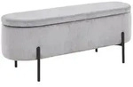Livetastic Hockerbank, Hellgrau, Metall, 110x44x40 cm, Esszimmer, B&auml;nke, Sitzb&auml;nke