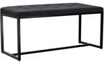 CLP Sitzbank, Schwarz, Metall, 100x48x40 cm, Esszimmer, B&auml;nke, Sitzb&auml;nke