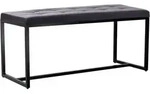 CLP Sitzbank, Schwarz, Metall, 100x48x40 cm, Esszimmer, B&auml;nke, Sitzb&auml;nke
