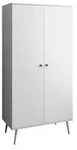 Lookway Kleiderschrank, Wei&szlig;, Holzwerkstoff, 87x212x41 cm, Schlafzimmer,