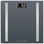 Bomann Personenwaage, Grau, Glas, Kunststoff, 30.0x2.50x30.0 cm, Touch-Sensor,