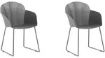 Beliani Esszimmerstuhl, Schwarz, Metall, 1-Sitzer, 58x85x54 cm, Esszimmer,...