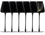 Intirilife Weinglas-Set, Schwarz, Glas, 0.5 L, leicht zu reinigen, Essen &...