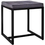 CLP Sitzw&uuml;rfel, Dunkelgrau, Metall, 40x48x40 cm, Wohnzimmer, Hocker, Sitzw&uuml;rfel
