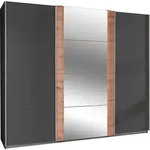 Wimex Schwebet&uuml;renschrank, Grau, Braun, Holzwerkstoff, 5 F&auml;cher, Rechteckig,