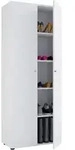 Mid.you Schuhschrank Vandol, Wei&szlig;, Kunststoff, 4 F&auml;cher, 71x180x39 cm, stehend,