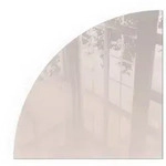 Tulup Glasplatte, Beige, Glas, Formgebogen, 100x100x0.4 cm, Kleinm&ouml;bel, Kamine...