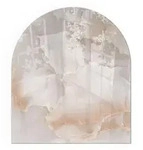 Tulup Glasplatte, Beige, Glas, Rechteckig, 80x70x0.4 cm, Kleinm&ouml;bel, Kamine &