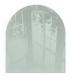 Tulup Glasplatte, Gr&uuml;n, Glas, Rechteckig, 80x70x0.4 cm, Kleinm&ouml;bel, Kamine &