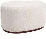 Beliani Pouf, Beige, Textil, Freiform, 57x45x78 cm, Wohnzimmer, Hocker, Poufs