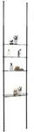 Idimex Duschreagal, Schwarz, Metall, Mode, 59x280x16 cm, Badezimmer, Baden &...