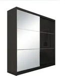 Beautysofa Schwebet&uuml;renschrank, Schwarz, Holzwerkstoff, 11 F&auml;cher, 8...